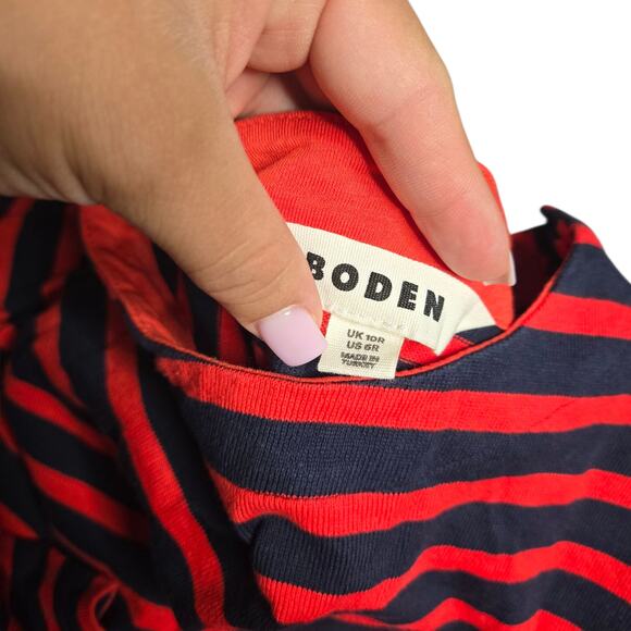 Boden Sophie Breton Jersey Striped Dress Size: 6R - Picture 4 of 6